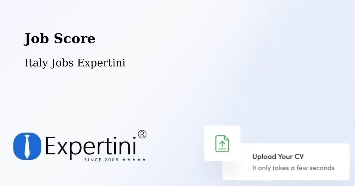 Job Score & Job Description Score Tool – Vimodrone - Italy Jobs Expertini