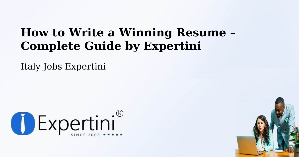 Resume Writing Guide for Job Seekers – Vimodrone - Vimodrone, Italy Jobs Expertini